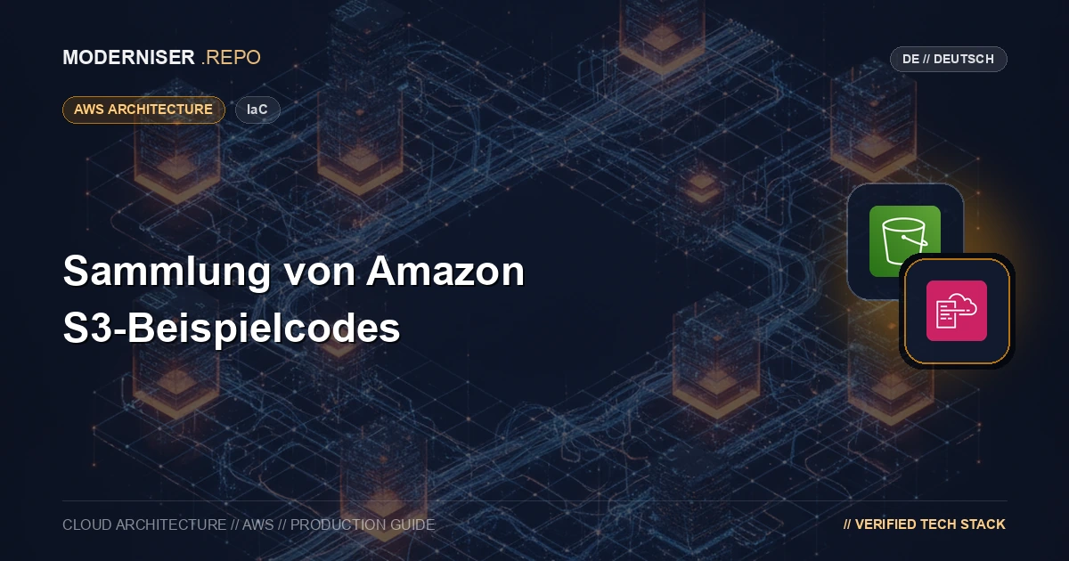 Amazon S3 ist ein Dienst, der Objektspeicher in der AWS-Cloud aufbaut.
Zu den Speicherdaten gehören statische Inhalte, Sicherungsdaten, Archivdaten und Protokolldateien auf der Website.
In diesem Artikel beschreiben wir die Beispielcodesammlung der Amazon S3 CloudFormation-Vorlage.