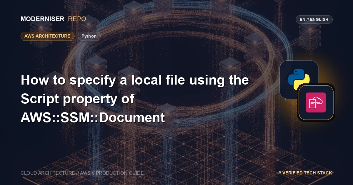 【Python】How to specify a local file using the Script property of AWS::SSM::Document