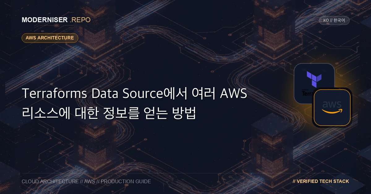 건설 프로젝트에서 Terraforms Data Source를 사용할 기회가 있었지만 지원되지 않는 AWS 리소스가 많았기 때문에 사용 사례와 대응 테이블을 요약했습니다.
데이터 원본이 호환되지 않는 경우 외부 데이터 원본을 사용하는 해결 방법도 설명합니다.