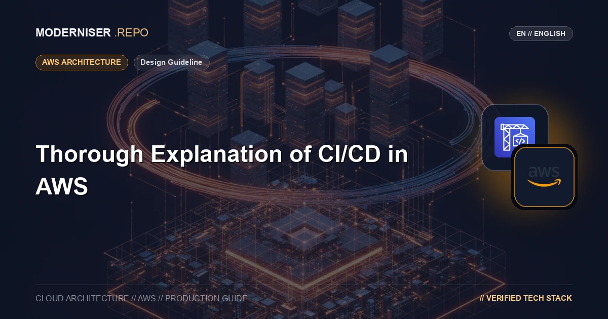 【Design Guideline】Thorough Explanation of CI/CD in AWS