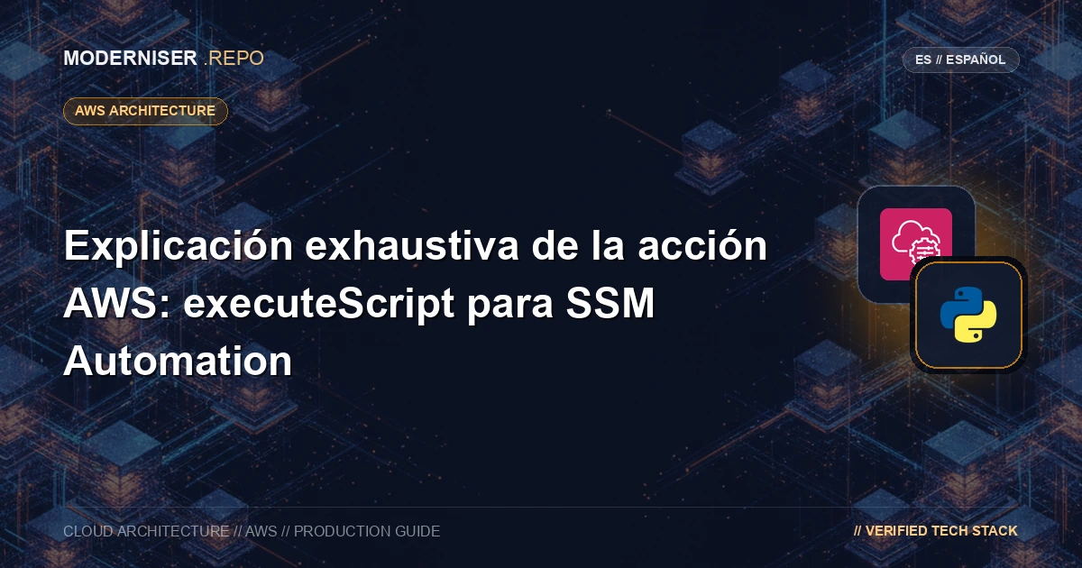 La automatización SSM puede ejecutar scripts de Python o PowerShell mediante la acción aws: executeScript.
Al automatizar la operación del sistema con un script, es común realizar un procesamiento regular con lambda o desarrollar un script y ejecutarlo localmente.
Mediante el uso de la automatización SSM, se puede minimizar la autoridad del operador del sistema.Puede preparar un campo de entrada dedicado necesario para ejecutar el proceso en la consola de administración o proporcionar una fase de aprobación.
Hay disponible una función especializada en el funcionamiento del sistema.
En este artículo, explicaremos la acción aws:executeScript de la automatización SSM.
