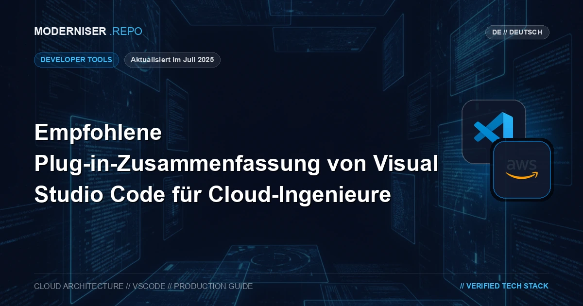 Visual Studio Code ist ein Open-Source-Code-Editor von Microsoft.
Heutzutage denke ich, dass Cloud-Ingenieure beim Schreiben von IaC-Code häufig Visual Studio Code verwenden.
In diesem Artikel haben wir die empfohlenen Plugins von Visual Studio Code für Cloud-Ingenieure zusammengestellt.