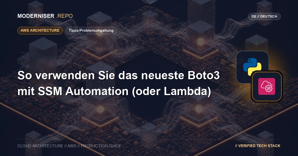 SSM Automation aws:executeScript may not be able to run the latest API.
For example, the Basseline API of Control Tower is now available on December 15, 2024, but at the time of writing this article, it is not available on aws:executeScript.
SSM Automation aws:executeScript action and Step Functions are the same, and the latest APIs may not be available.In order to respond to this, we have examined the version of Boto3 in the SSM Automation aws:executeScript action and used the latest API.
Simply upgrading Boto3 with pip did not work, so I will describe the corresponding method.